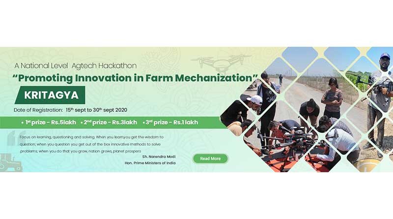 Ag-Tech-Hackathon to promote innovation in farm mechanization