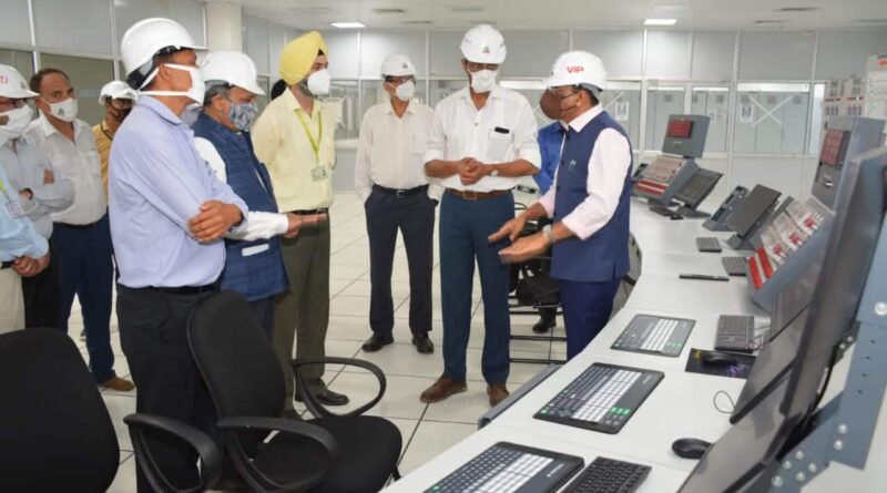 Union Minister Mansukh Mandaviya visits National Fertilizers Limited Nangal Plant