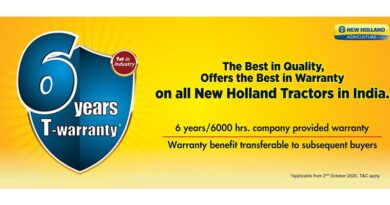 New Holland tractor announces 6 years warranty on all tractors in India