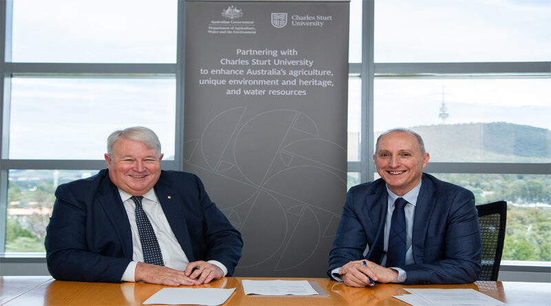 Charles Sturt University partnership to enhance agriculture, water and the environment