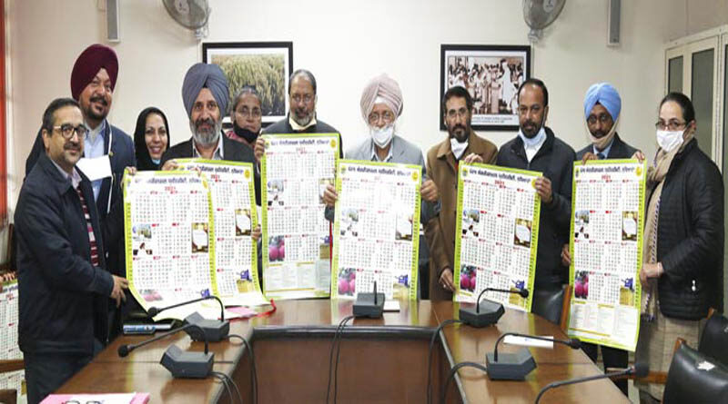 PAU Vice Chancellor Releases Official 2021 Calendar; Calls For Renewed Resolve Towards Farmers’ Empowerment