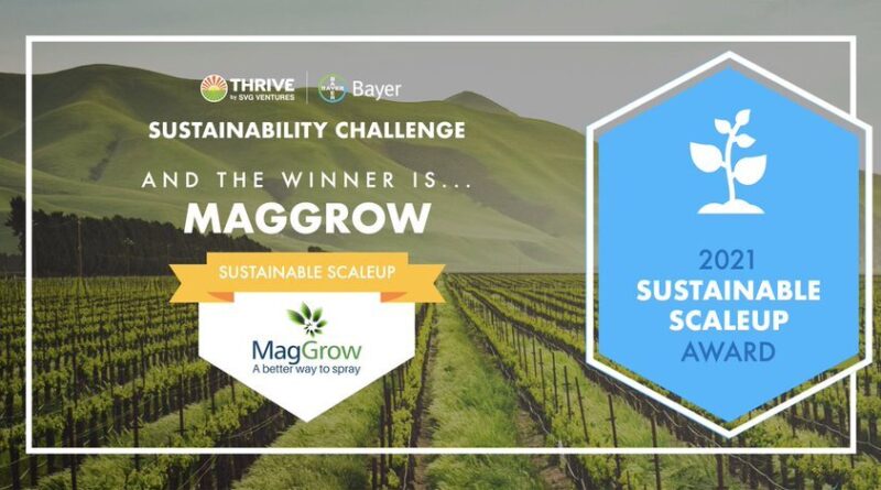 MagGrow Has Won The Thrive Bayer Sustainability Award 2021