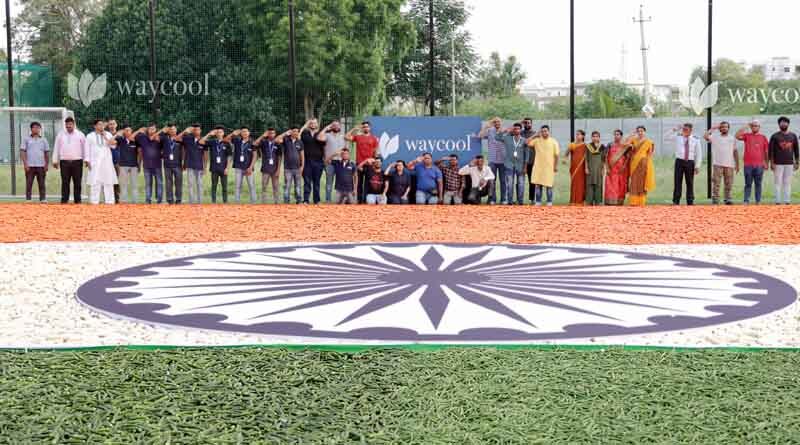 Agri-tech platform WayCool creates 7500+ sqft Indian tricolor with fresh vegetables