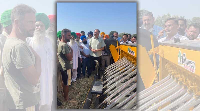Dr. Abhilaksh Likhi, Additional Secretary, Ministry of Agriculture & Farmers Welfare visits Punjab to inspect Crop Residue Management Scheme