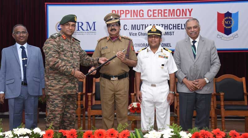 SRMIST’s VC Conferred with Honorary Colonel Rank