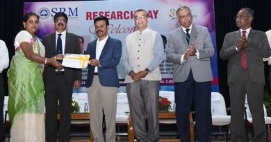 ‘Research Day’ observed at SRM IST