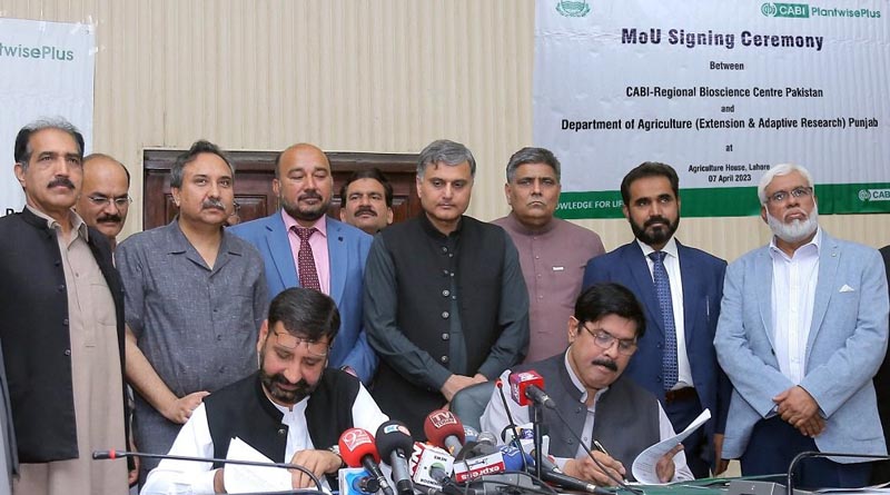 CABI signs agreement to help improve food security in Pakistan