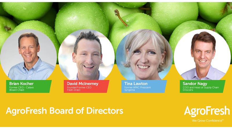 AgroFresh Bolsters Industry Expertise with New Board of Directors
