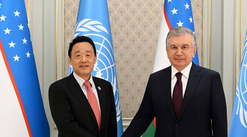 Bilateral meeting with the President of the Republic of Uzbekistan, H.E. Shavkat Mirziyoyev