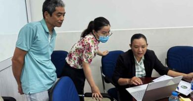 Trainers prep for scaling a digital platform that improves rice production monitoring in the Mekong River Delta