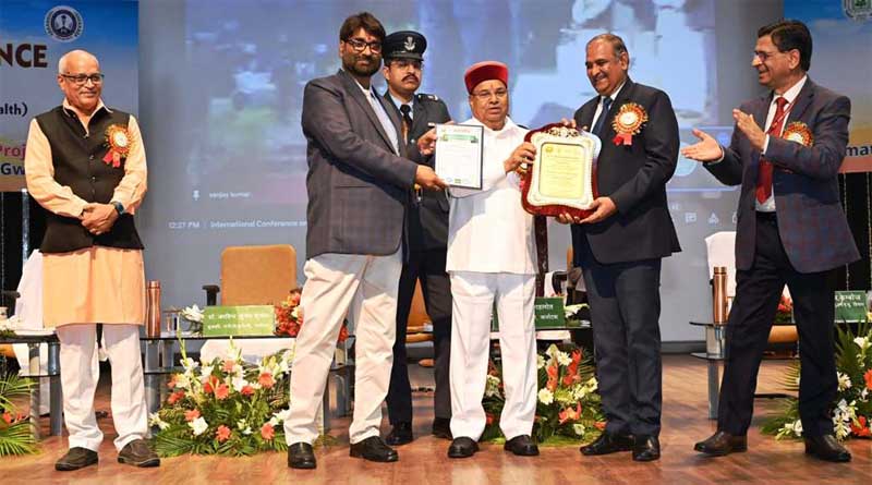 Haryana Agriculture University V C Professor Kamboj conferred upon M.S Swaminathan Award