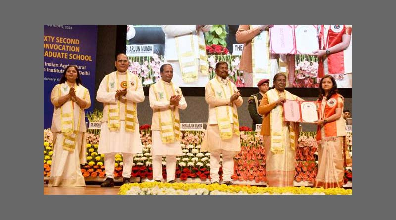 President Droupadi Murmu graces 62nd convocation of Indian Agricultural Research Institute (IARI) at New Delhi