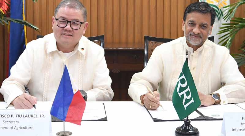 IRRI and Department of Agriculture sign agreement anew to boost PH rice industry development