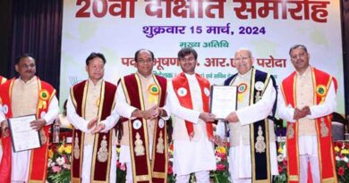 20th Convocation of the ICAR-National Dairy Research Institute was held today at Karnal, Haryana