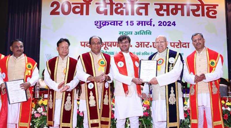 20th Convocation of the ICAR-National Dairy Research Institute was held today at Karnal, Haryana