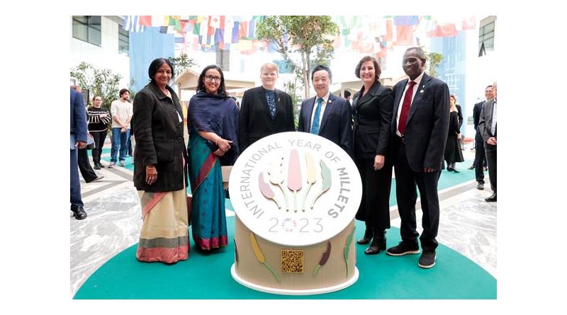 Closing ceremony of the International Year of Millets 2023 took place at the FAO headquarters, Rome, Italy in a hybrid set up